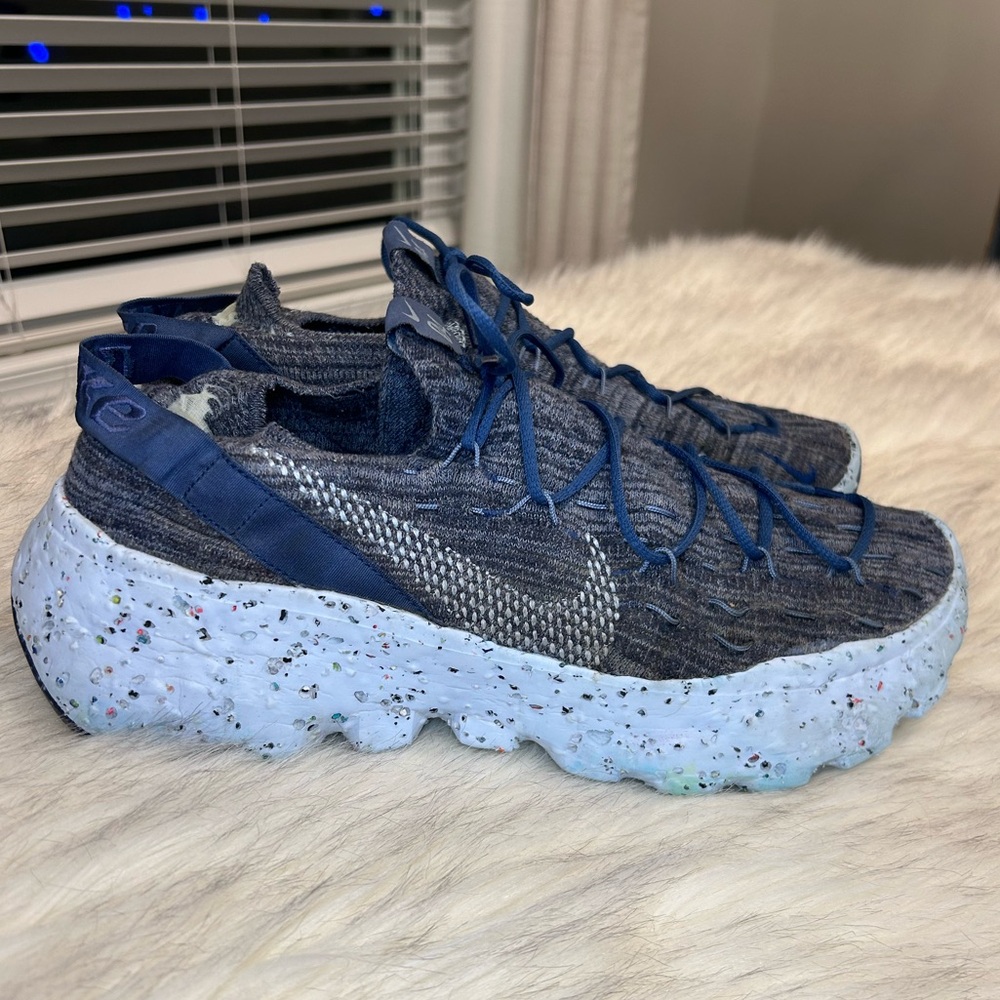 Nike Space Hippie 04 Shoes Mens Sz 11 Mystic Navy Chambray Blue CZ6398-400